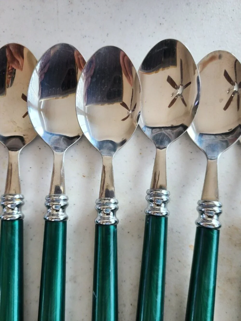 Arcadia Green Flatware Silverware 18/10 Stainless Steel Sheffield England